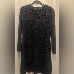 Black Long Sleeve Dress Sequin Sparkle Dress